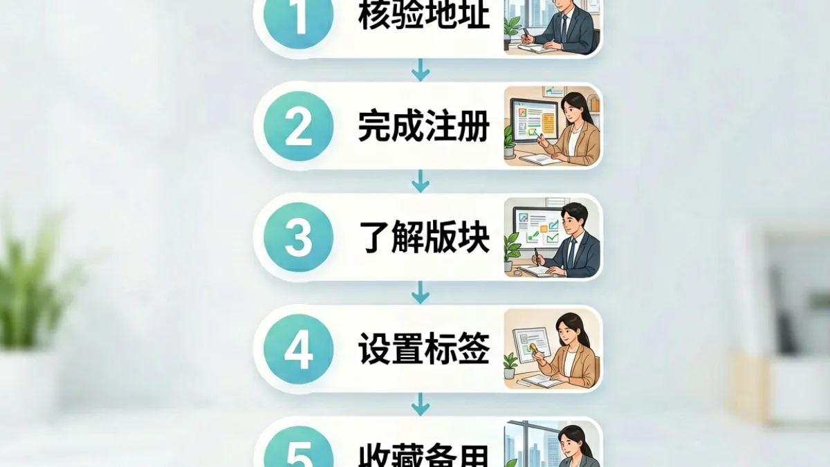 第一会所网址SIS001 新手入门流程图，从找到地址到找到目标内容的五个操作步骤分解