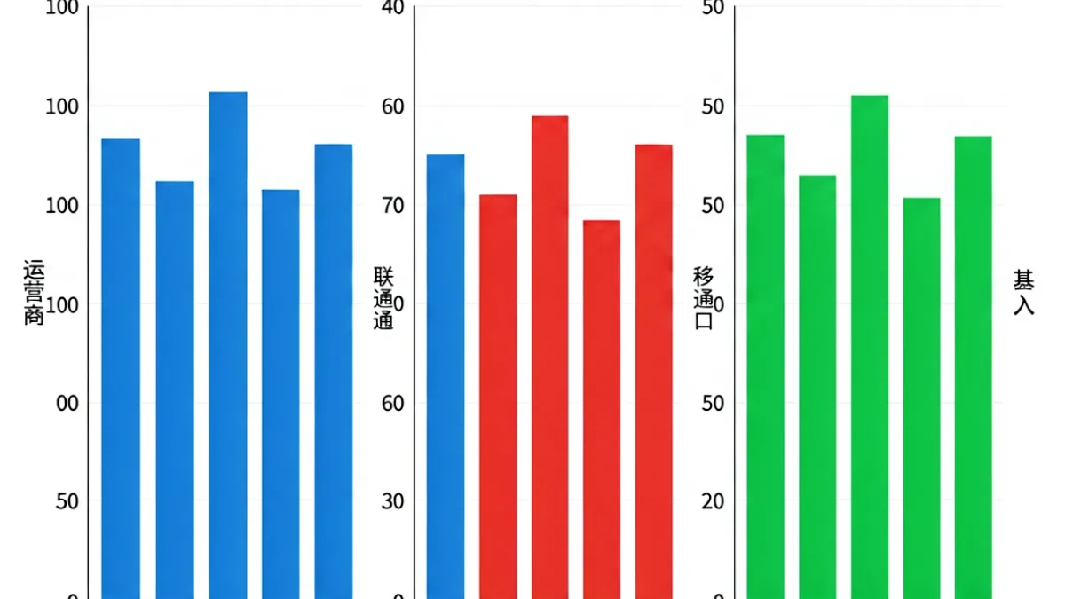 在电信、联通、移动三大运营商环境下分别测试第一会所网址SIS001各入口响应速度的对比柱状图